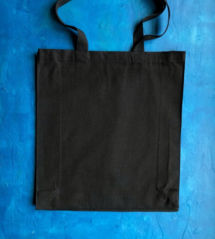 10oz Black Canvas Bag - 380x100x420mm