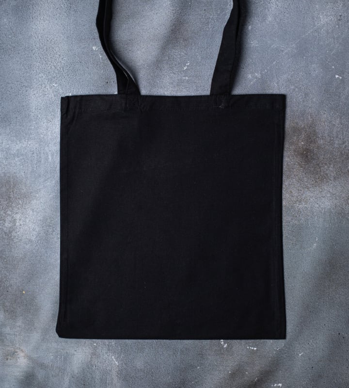 5oz Dyed Cotton Bag - Black - 380x420mm