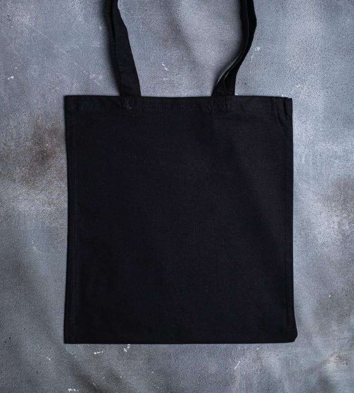 5oz Dyed Cotton Bag - Black - 380x420mm