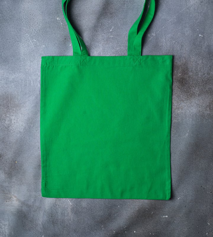 5oz Dyed Cotton Bag - Green - 380x420mm