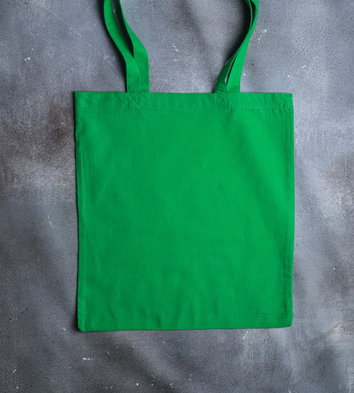 5oz Dyed Cotton Bag - Green - 380x420mm