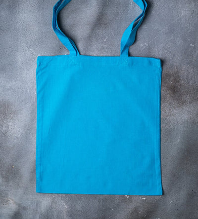 5oz Dyed Cotton Bag - Light Blue - 380x420mm