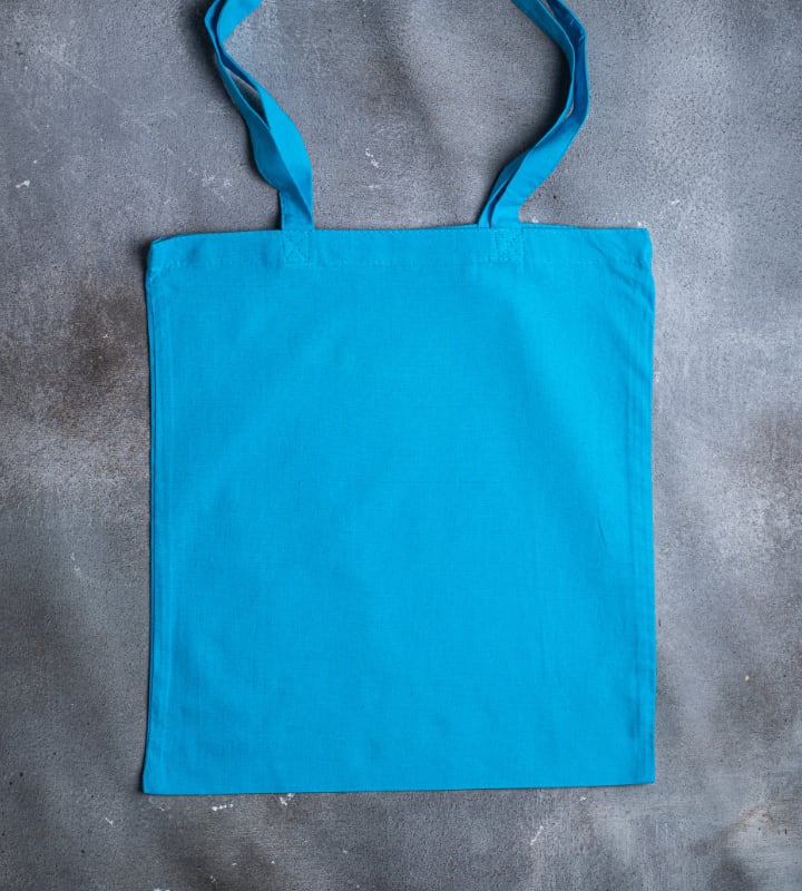 5oz Dyed Cotton Bag - Light Blue - 380x420mm