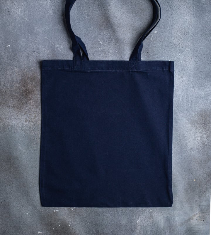 5oz Dyed Cotton Bag - Navy Blue - 380x420mm