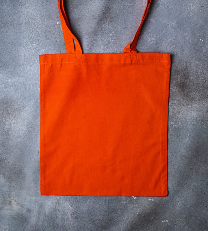 5oz Dyed Cotton Bag - Orange - 380x420mm