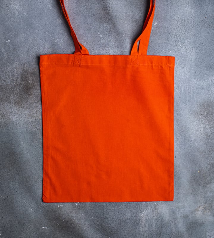 5oz Dyed Cotton Bag - Orange - 380x420mm