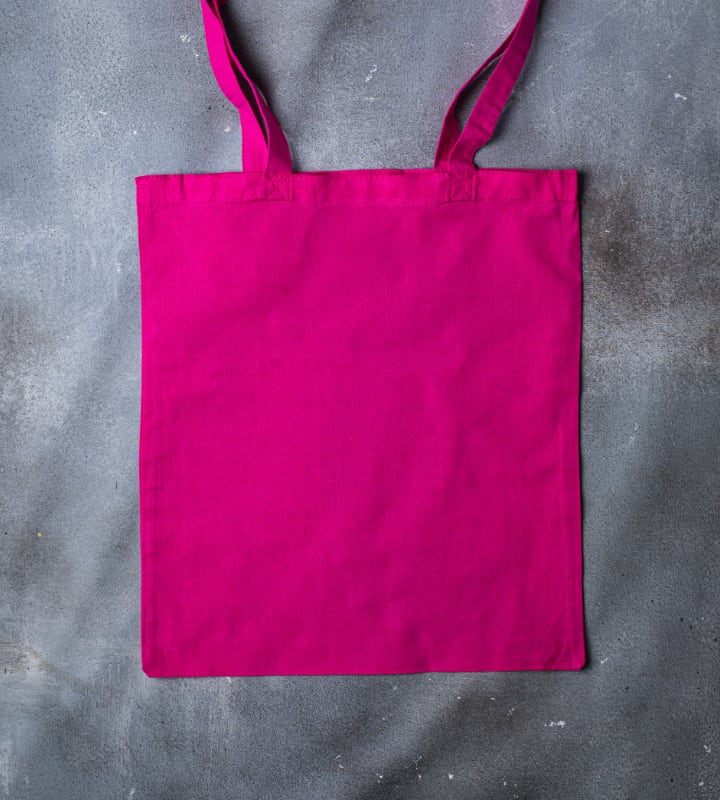 5oz Dyed Cotton Bag - Pink - 380x420mm