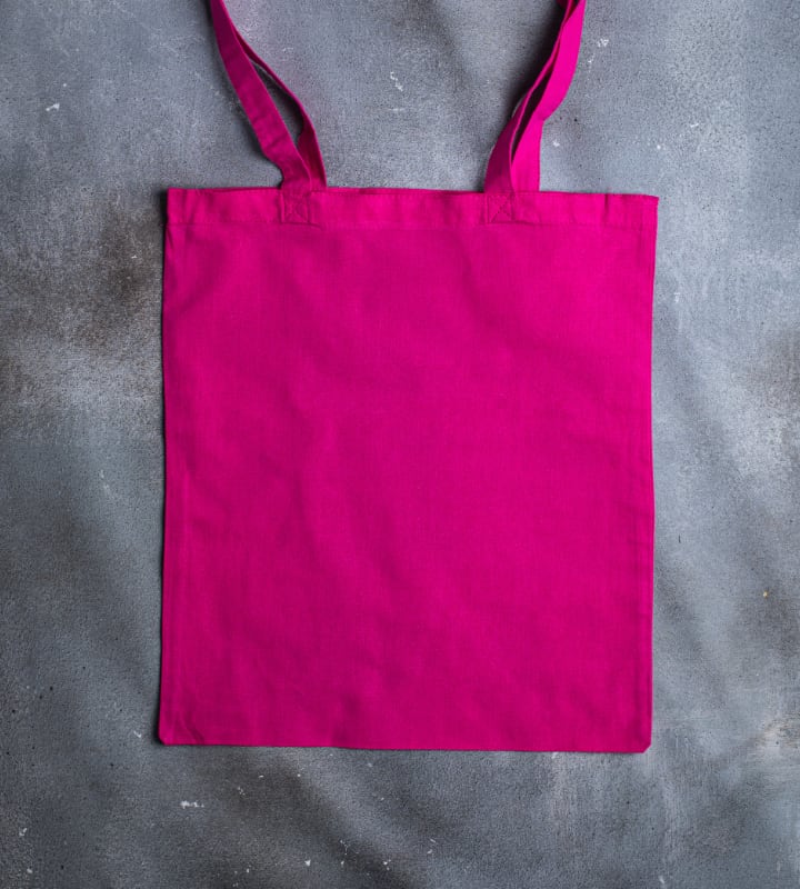 5oz Dyed Cotton Bag - Pink - 380x420mm