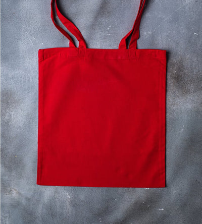 5oz Dyed Cotton Bag - Red - 380x420mm