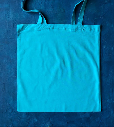 5oz Dyed Cotton Bag - Teal - 380x420mm