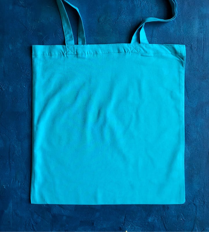 5oz Dyed Cotton Bag - Teal - 380x420mm