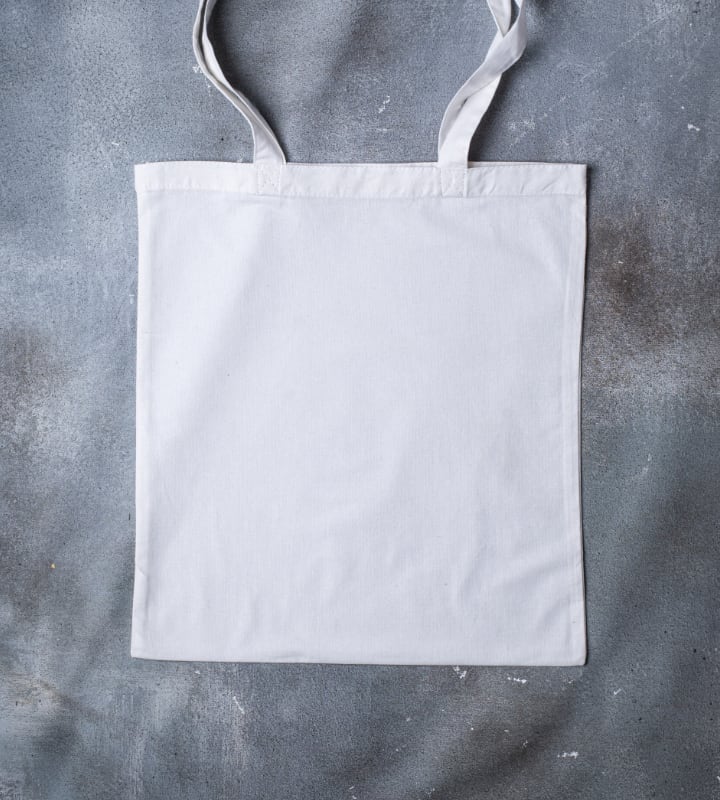 5oz Dyed Cotton Bag - White - 380x420mm