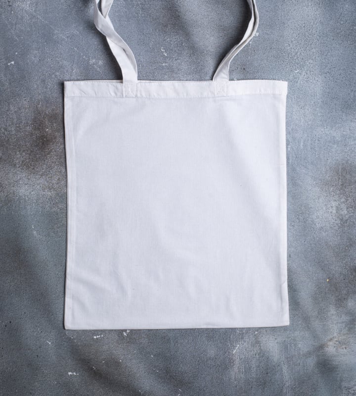 5oz Dyed Cotton Bag - White - 380x420mm