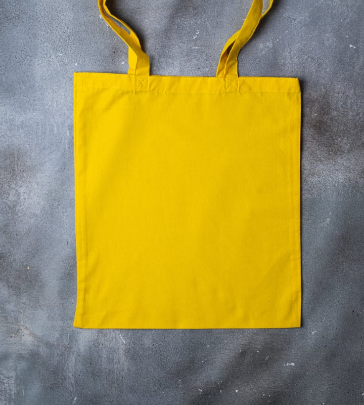 5oz Dyed Cotton Bag - Yellow - 380x420mm