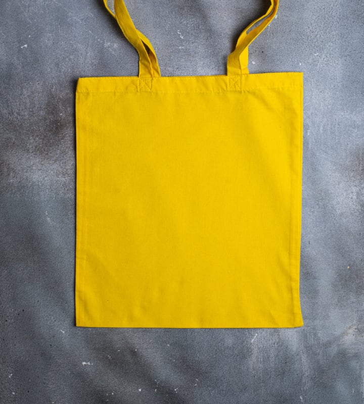 5oz Dyed Cotton Bag - Yellow - 380x420mm