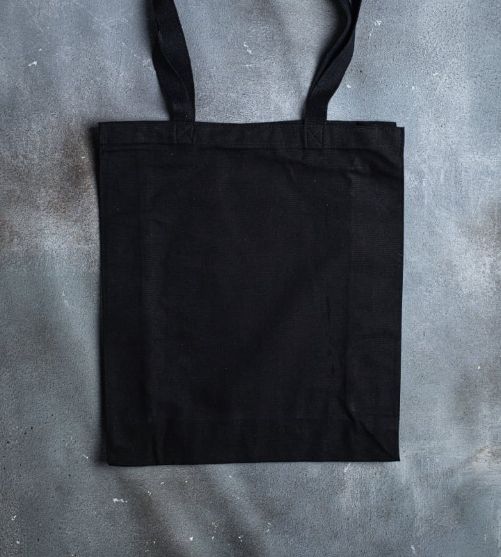 8oz Black Canvas Bag - 380x100x420mm