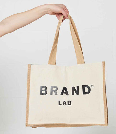 Brand Lab Jute and Canvas Shopper - BR101