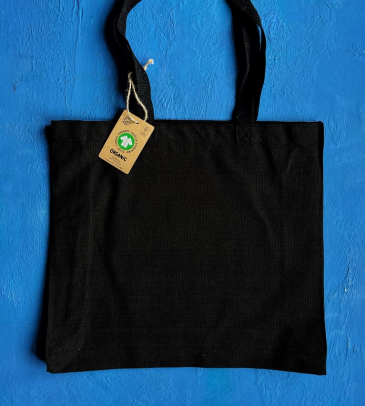 GOTS Organic 10oz Black Canvas Bags - Landscape