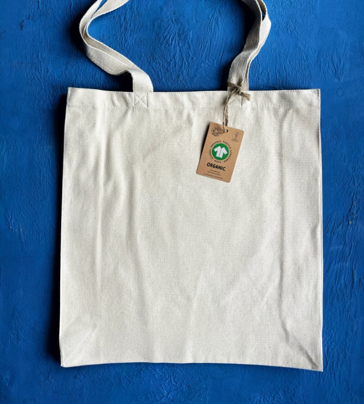 GOTS Organic 10oz Natural Canvas Bags - Portrait