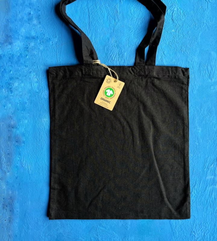 *NEW* GOTS ORGANIC 5oz Black Cotton Bags