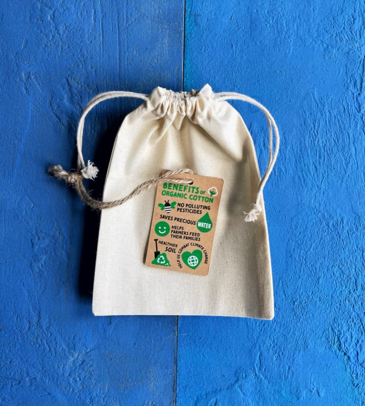 GOTS Organic Cotton Drawstring Bags