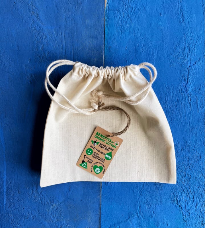 GOTS Organic Cotton Drawstring Bags