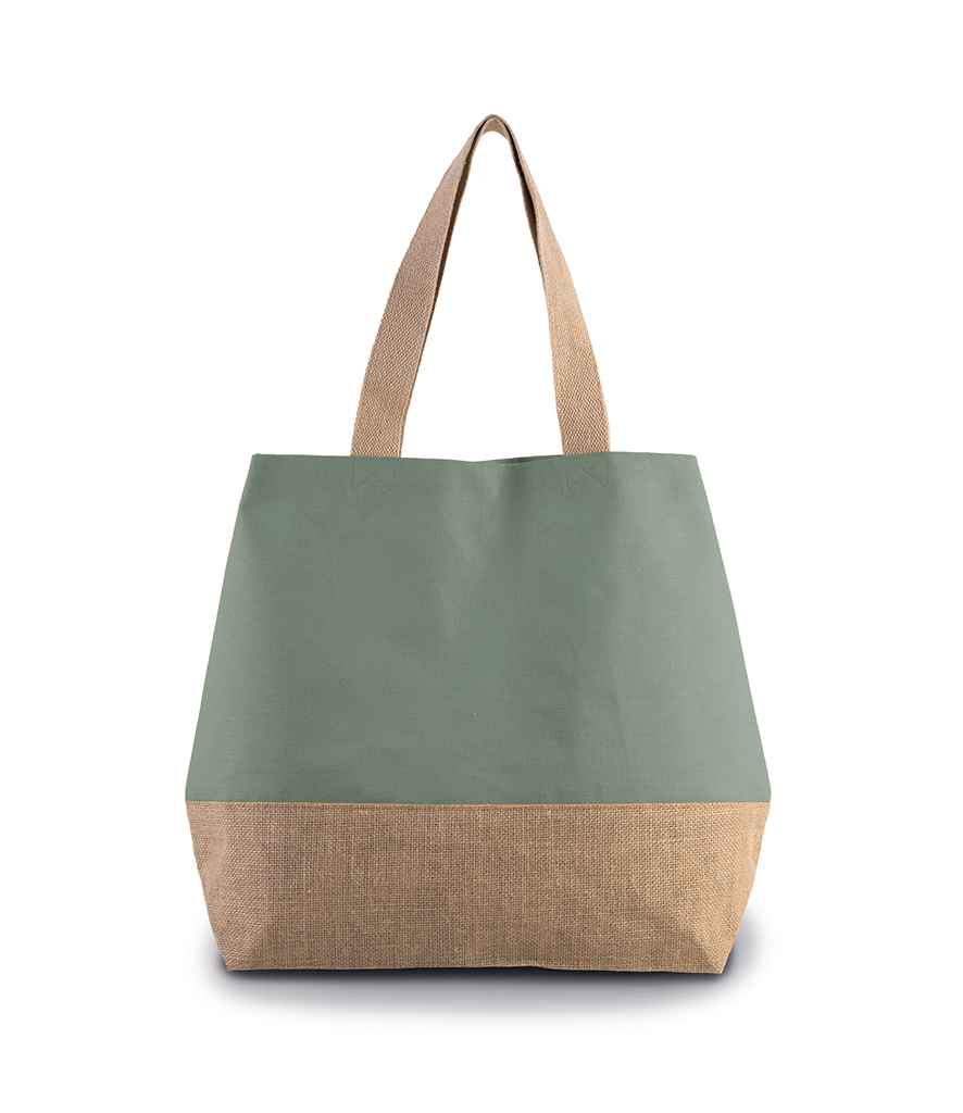 Kimood Canvas & Jute Shopper - KI0235