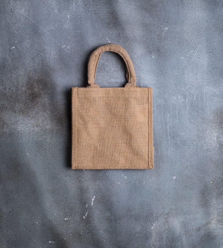 Natural Jute Bag - 210x120x210mm