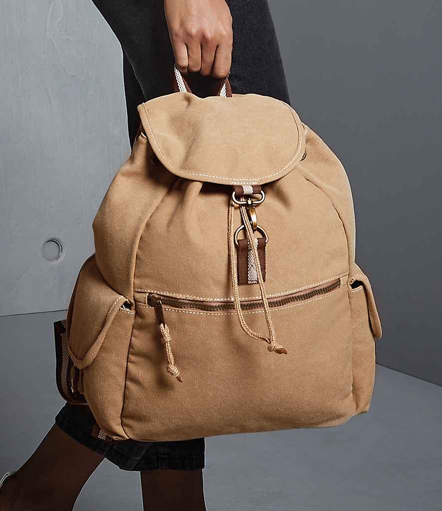 Quadra Vintage Canvas Backpack - QD612