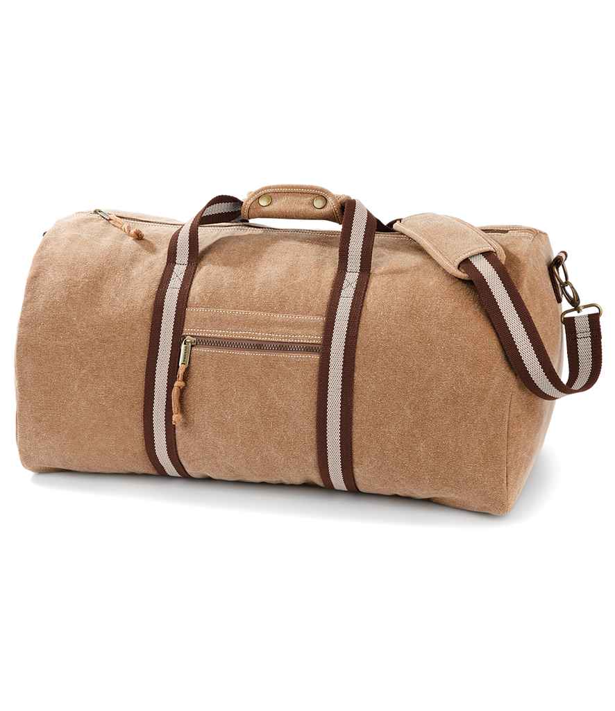 Quadra Vintage Canvas Holdall - QD613