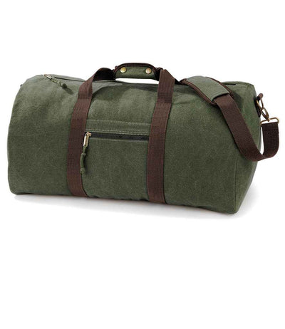 Quadra Vintage Canvas Holdall - QD613