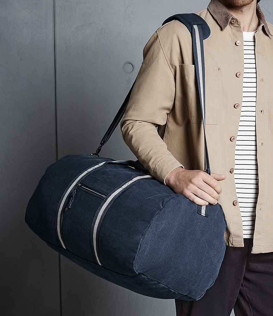 Quadra Vintage Canvas Holdall - QD613