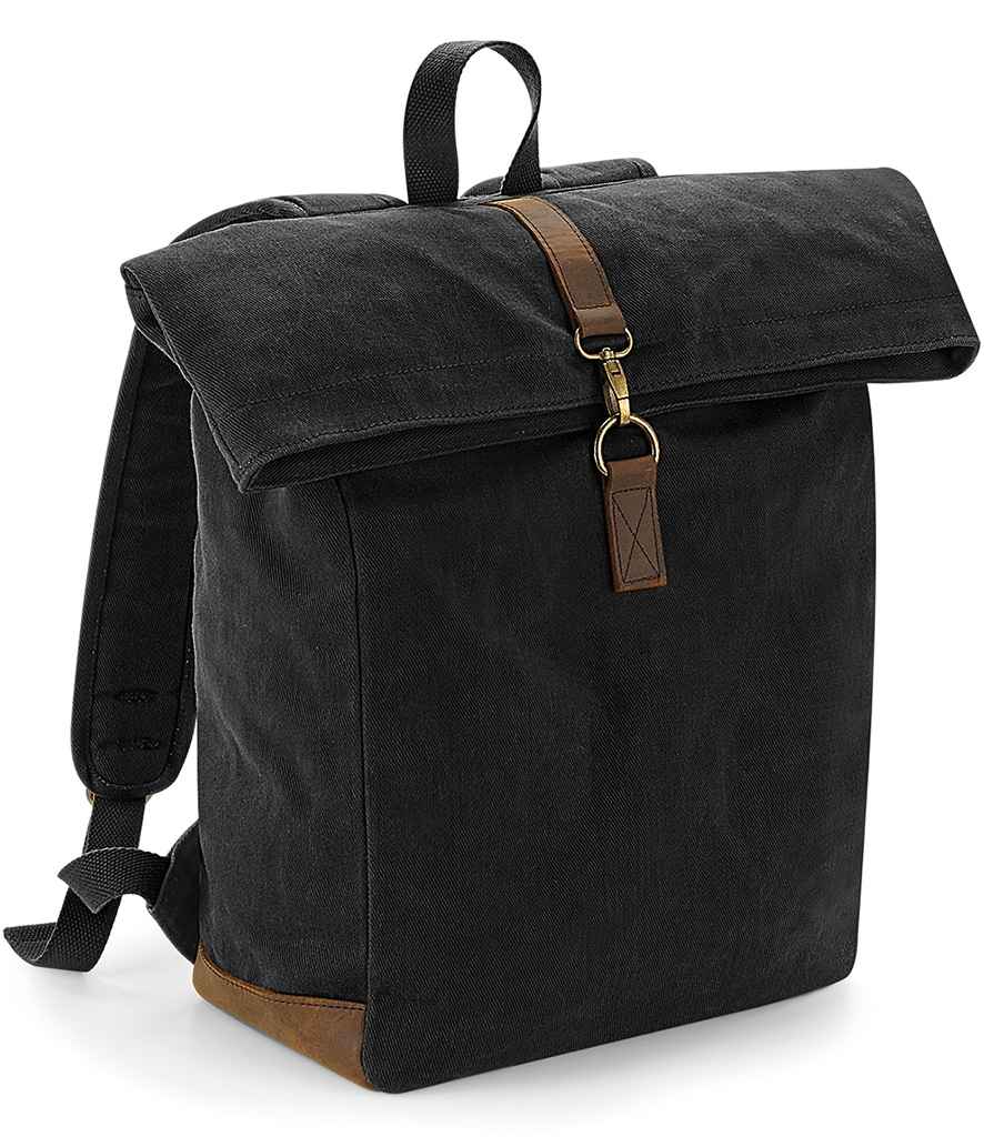 Quadra Heritage Waxed Canvas Backpack - QD655