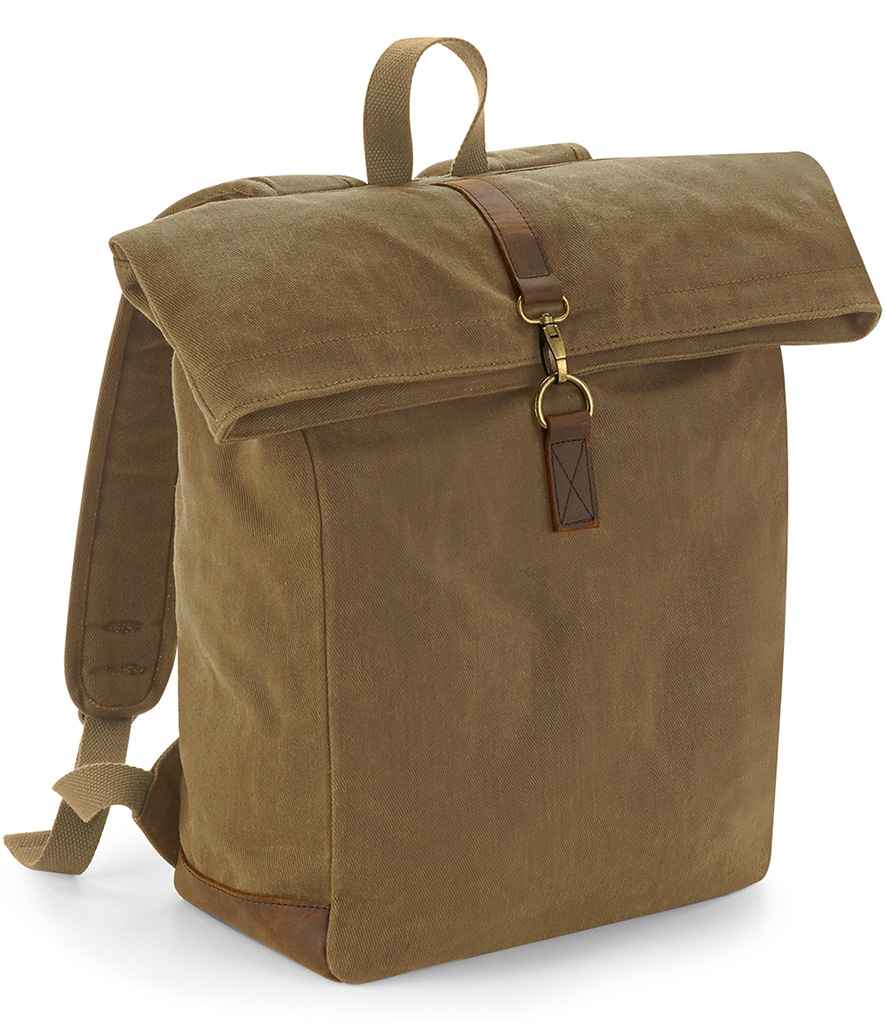 Quadra Heritage Waxed Canvas Backpack - QD655