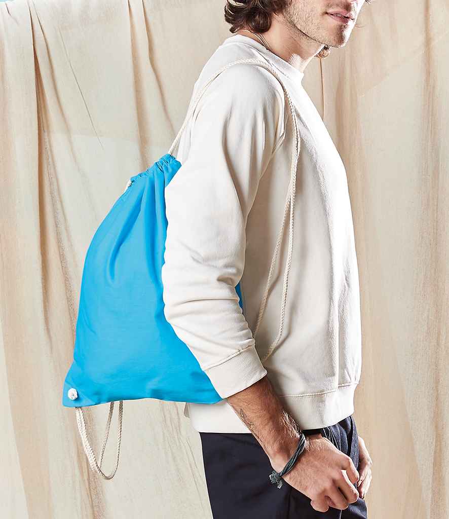 Westford Mill Baumwoll-Gymsac – Leichter Sportbeutel Aus 100% Baumwolle, 12 Liter