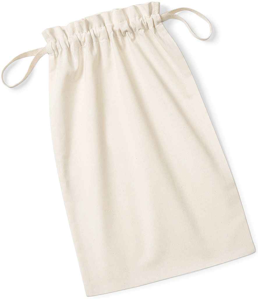 Westford Mill Organic Cotton Drawcord Bag - W118