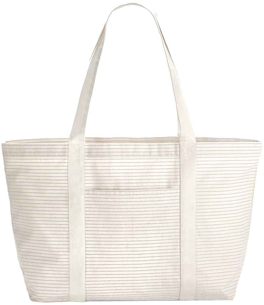 Westford Mill Striped Organic Cotton Shopper - W255