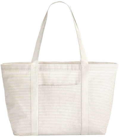 Westford Mill Striped Organic Cotton Shopper - W255