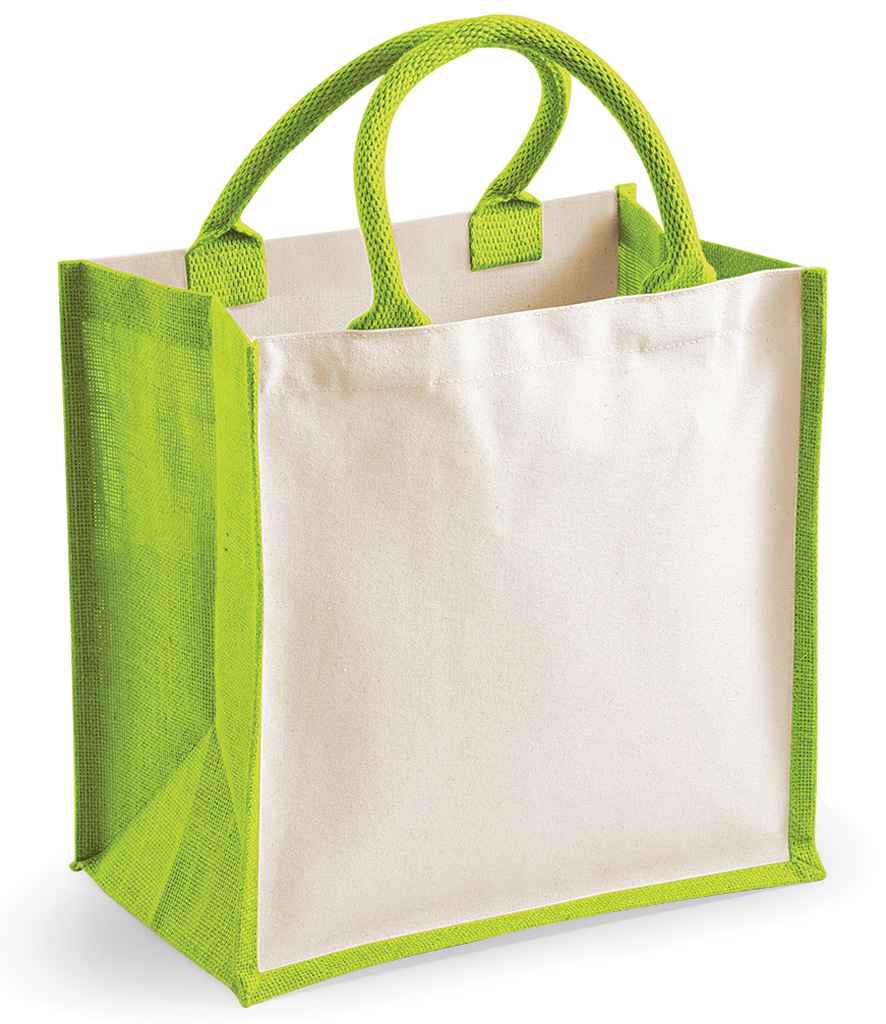 Westford Mill Printers Midi Jute Tote Bag - W421