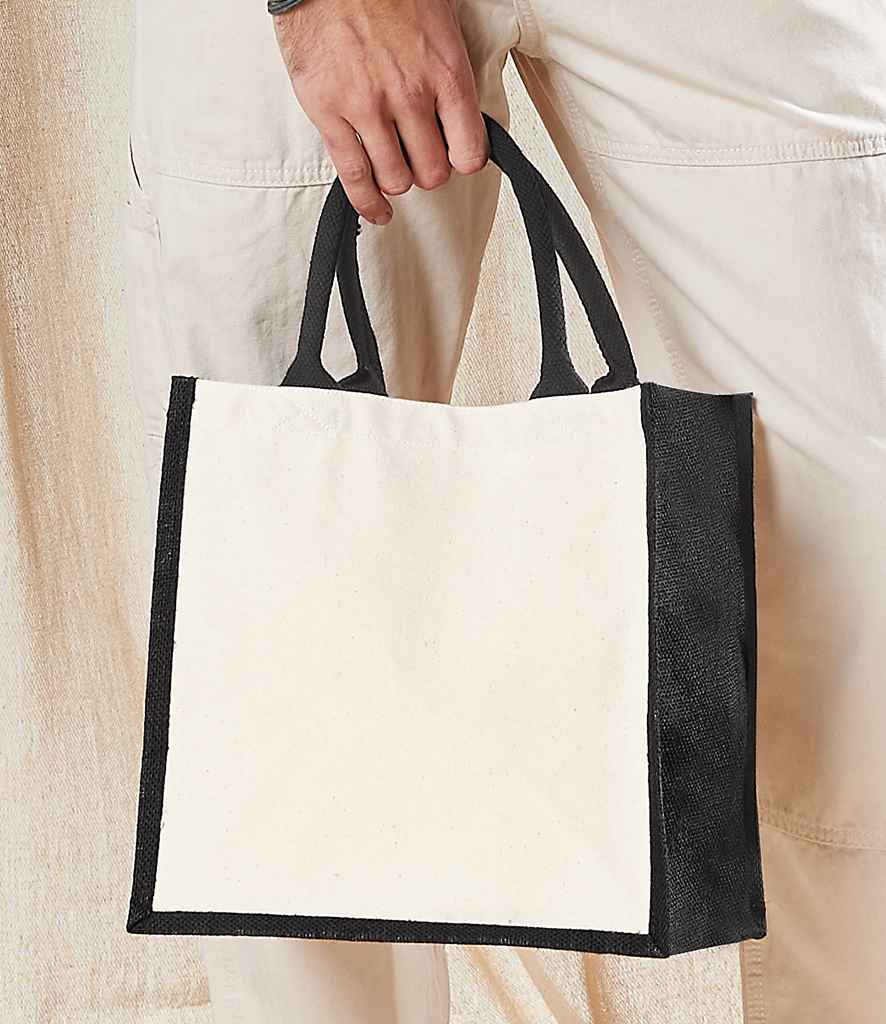 Westford Mill Printers Midi Jute Tote Bag - W421