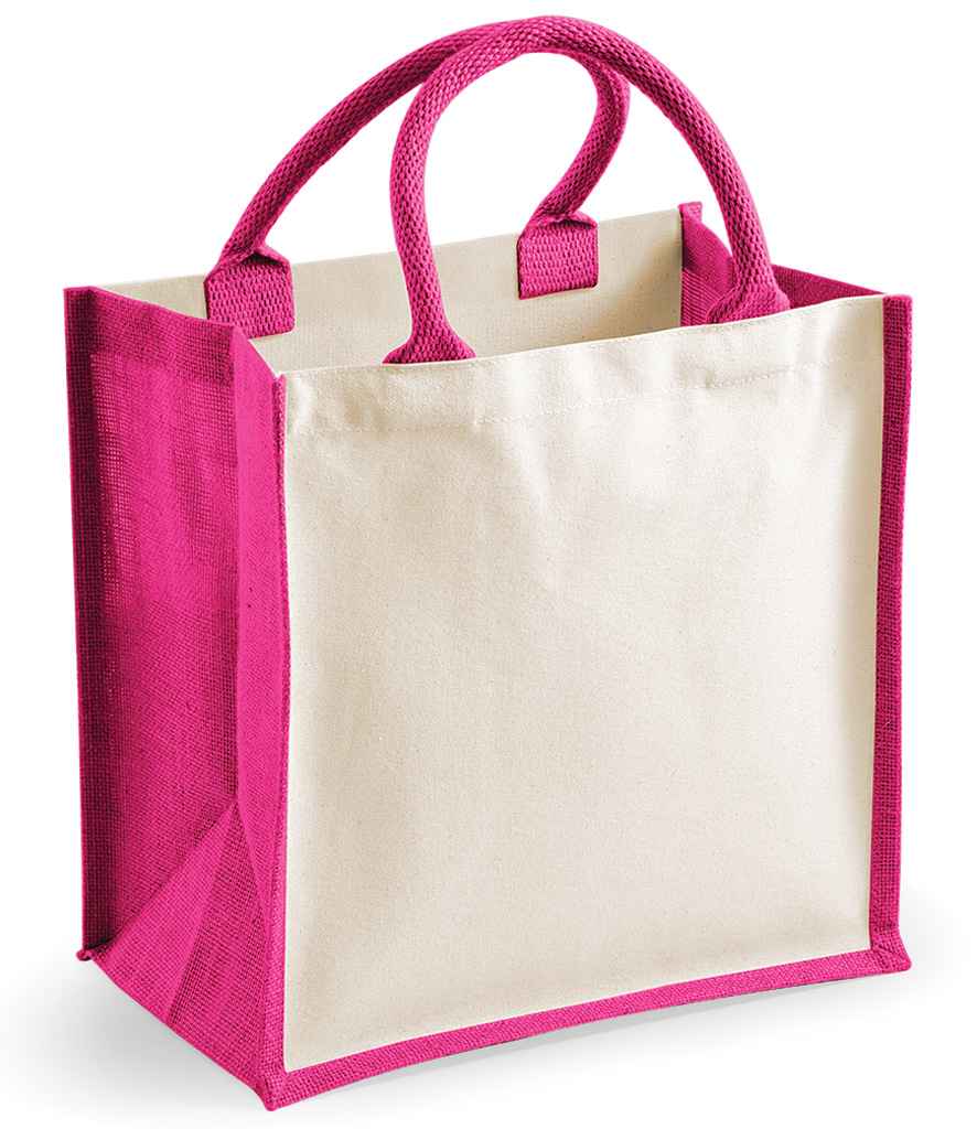 Westford Mill Printers Midi Jute Tote Bag - W421