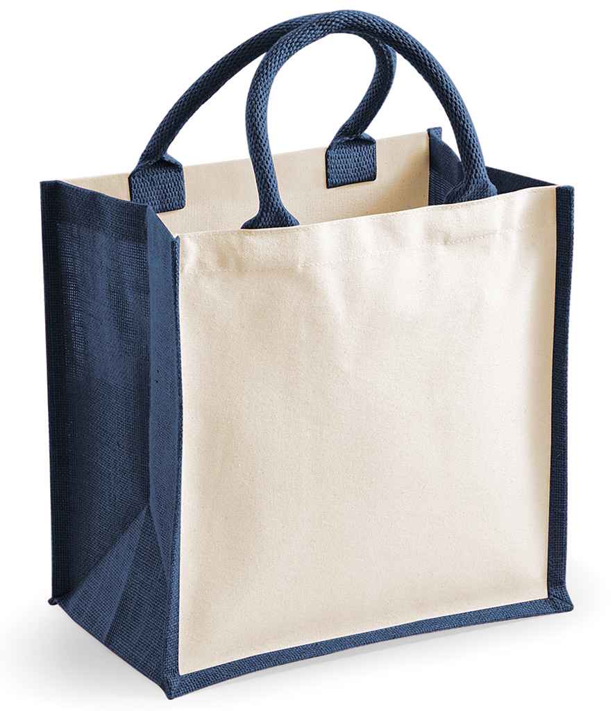 Westford Mill Printers Midi Jute Tote Bag - W421