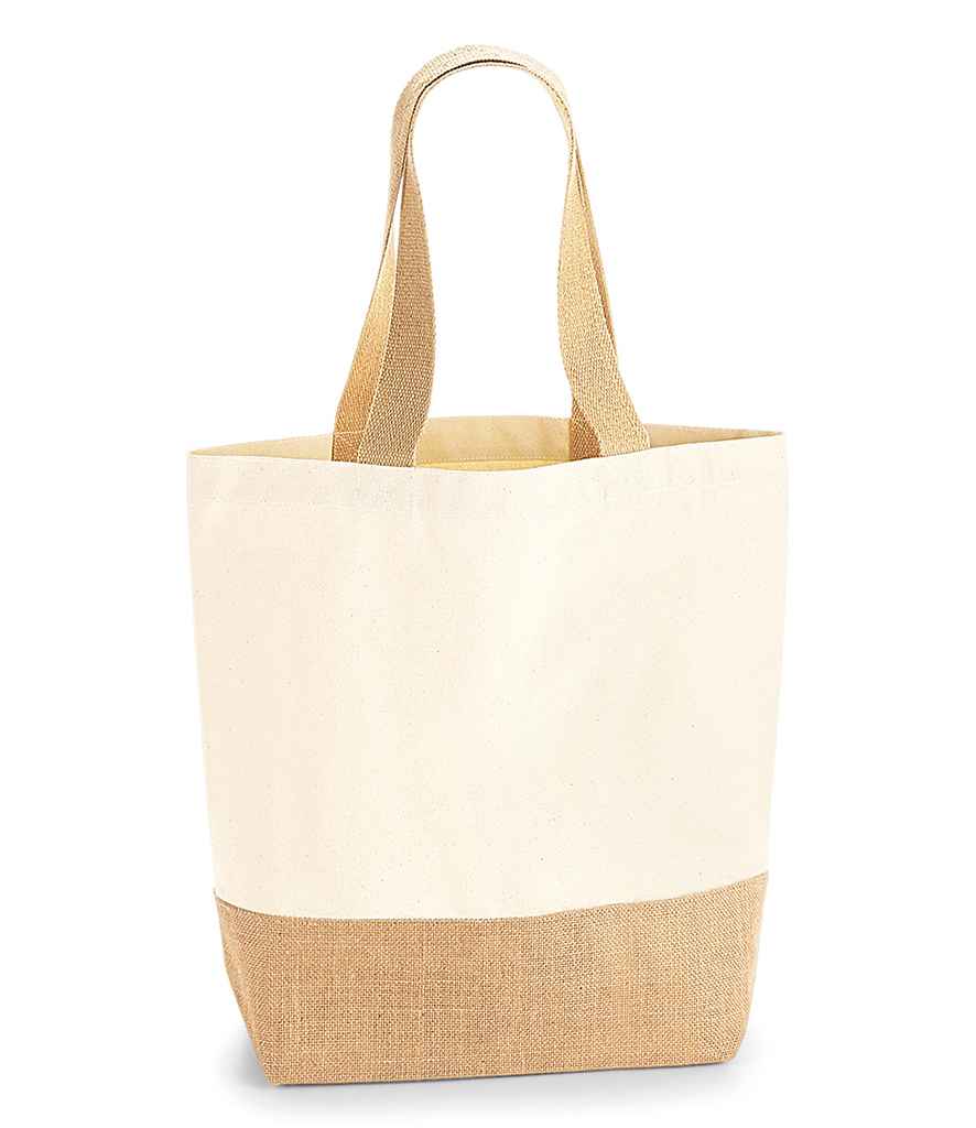 Westford Mill Jute Base Canvas Shopper - W450