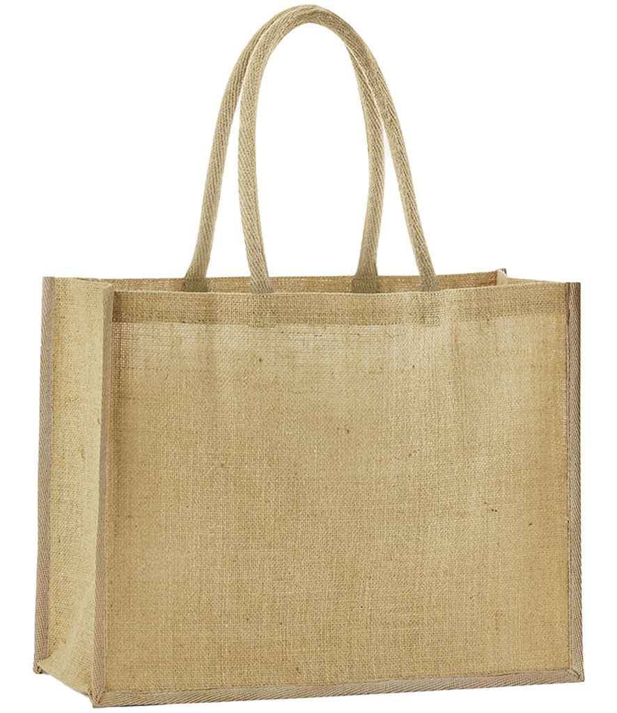 Westford Mill Natural Starched Jute Classic Shopper - W470