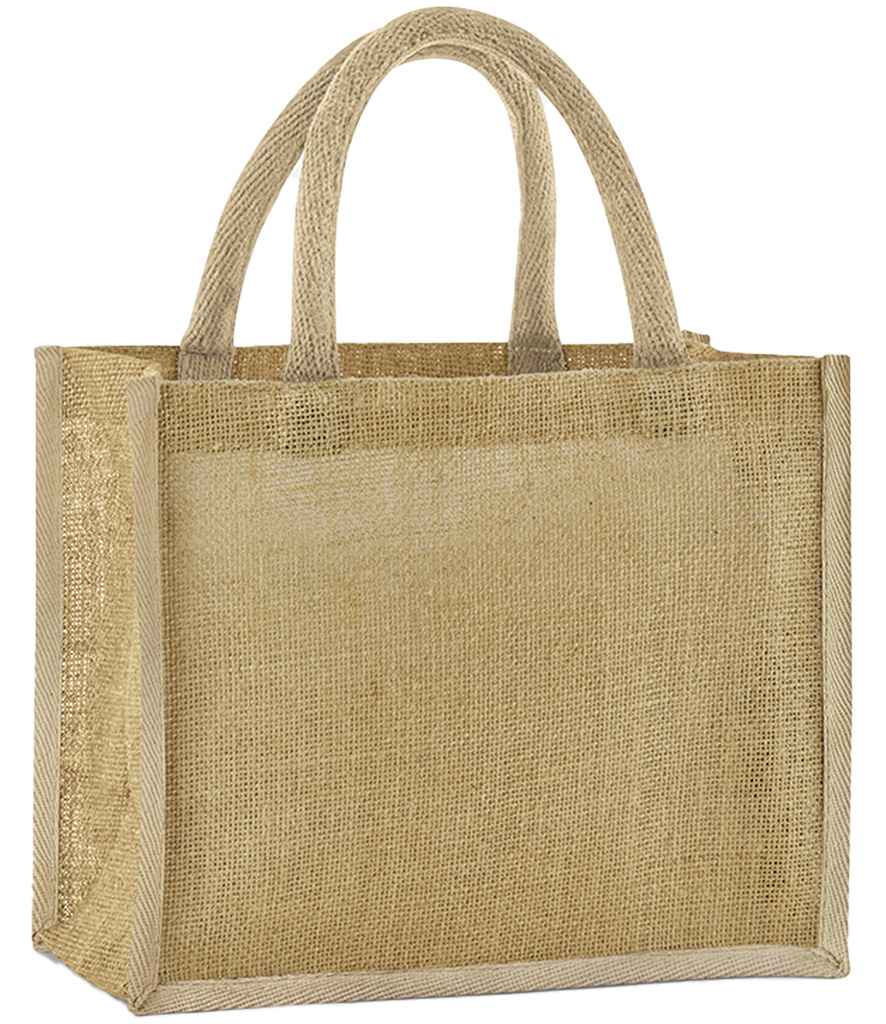 Westford Mill Natural Starched Jute Midi Tote Bag - W473