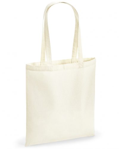 Westford Mill Recycled Cotton Tote Bag - W901 NAT FRONT